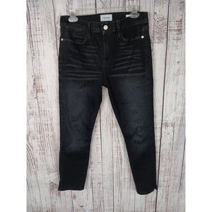 Frame Jeans Size 29 Le High Rise Skinny Black Denim Stretch Cotton